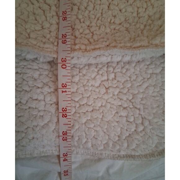 BDG Urban Outfitters Cream Sherpa Teddy Jacket Open Cardigan Comfy XS/S TP/P - Picture 6 of 9
